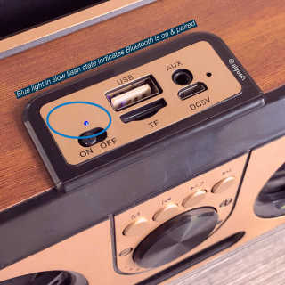 SEVIZ Retro 블루투스 스피커 4 종 — 5점을 준 리뷰어가 2020년 6월 올린 사용 사진