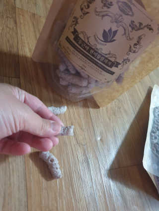 산들녘 둥근마 현미 찹쌀 과자와 둥근마 현미 찹쌀 10초 죽 — 4점을 준 리뷰어가 2020년 7월 올린 사용 사진