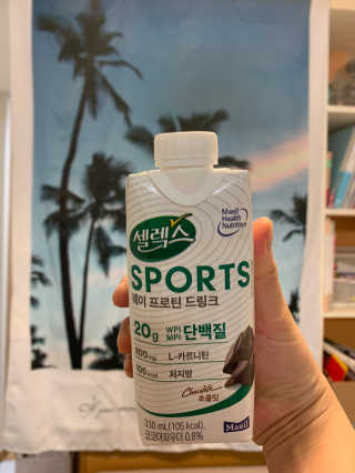 셀렉스스포츠 셀렉스 스포츠 드링크 초콜릿 _ 330ml x 12팩 — 5점을 준 리뷰어가 2020년 11월 올린 사용 사진