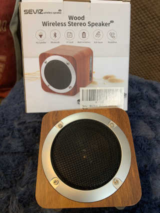 SEVIZ MINI10W 레트로 블루투스 스피커 — 5점을 준 리뷰어가 2020년 9월 올린 사용 사진