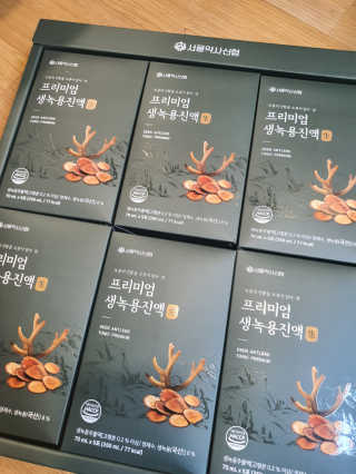 서울약사신협 약사신협_생녹용 진액_70ml x 30포 — 5점을 준 리뷰어가 2020년 10월 올린 사용 사진