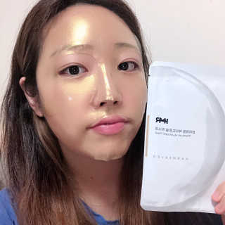 한미려 프리미엄 하이드로겔 마스크 — 5점을 준 리뷰어가 2020년 9월 올린 사용 사진