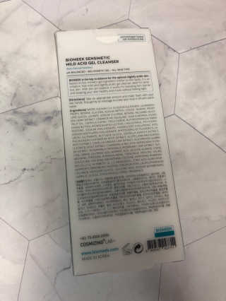바이오믹 BIOMEEK SENSIMETIC MILD ACID CLEANSER — 5점을 준 리뷰어가 2020년 8월 올린 사용 사진