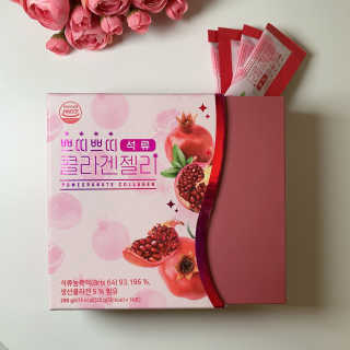 헬스업_쁘띠쁘띠석류콜라겐젤리_20g x 14포 — 5점을 준 리뷰어가 2020년 8월 올린 사용 사진