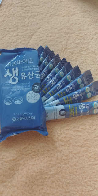 서울약사신협_프로바이오생유산균_2.5G x 100포 — 5점을 준 리뷰어가 2020년 8월 올린 사용 사진