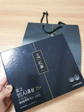 로그네이처 로그 인 홍삼 25+ — 5점을 준 리뷰어가 2020년 6월 올린 사용 사진