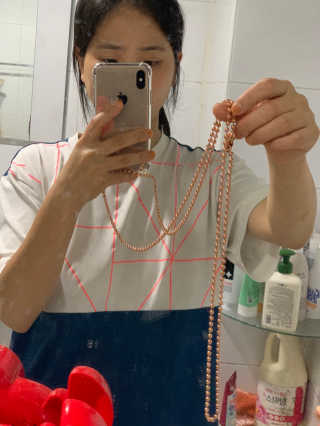 젠블리 항균동 볼체인 폰스트랩 갤럭시 아이폰 케이스 목걸이 — 3점을 준 리뷰어가 2020년 7월 올린 사용 사진