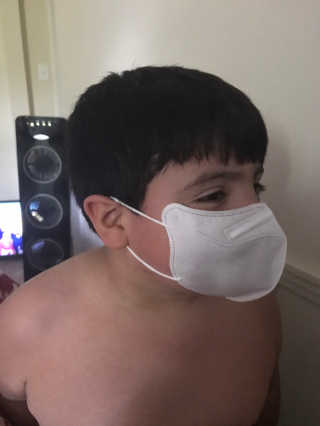 SOOMLAB Mask Kids - Airbon — 5점을 준 리뷰어가 2020년 8월 올린 사용 사진