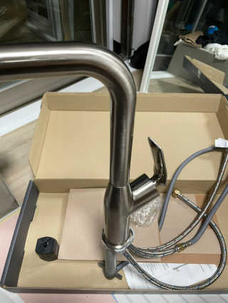 DS670SN 두진바스 하모니프리미엄 싱크대 수전 사틴니켈 — 5점을 준 리뷰어가 2020년 11월 올린 사용 사진