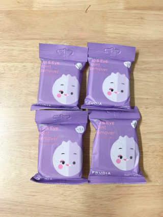 [후르디아] 블루베리 립앤아이 리무버 패드 4개 세트 — 4점을 준 리뷰어가 2020년 8월 올린 사용 사진