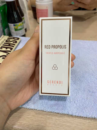 세렌디뷰티 레드 프로폴리스 트리플 앰플 — 5점을 준 리뷰어가 2020년 7월 올린 사용 사진