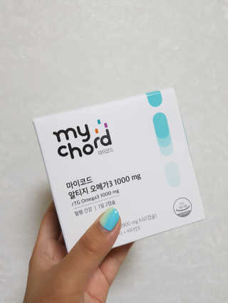 JW중외제약 마이코드 알티지 오메가3 1000 mg — 4.5점을 준 리뷰어가 2020년 8월 올린 사용 사진