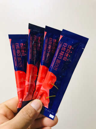 서울약사신협_쁘띠쁘띠타트체리콜라겐_20g x 14포 — 5점을 준 리뷰어가 2020년 11월 올린 사용 사진