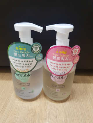 Purebble 당김없이 속촉촉_퓨어블 핸드워시 3종 [랜덤발송] — 4점을 준 리뷰어가 2020년 6월 올린 사용 사진