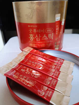 서울약사신협_굿투데이홍삼스틱_10ml x 100포 — 5점을 준 리뷰어가 2020년 7월 올린 사용 사진