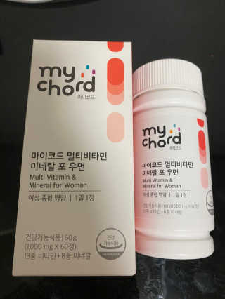 JW중외제약 마이코드 멀티비타민미네랄 포 우먼 — 5점을 준 리뷰어가 2020년 8월 올린 사용 사진