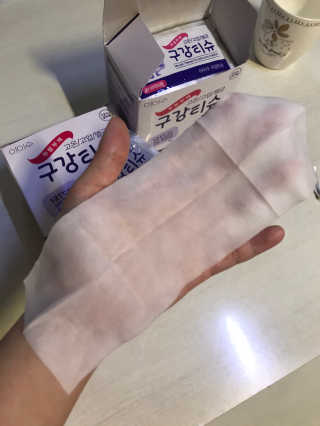 100도 이상에서 삶아 멸균 안심 아이수 구강 티슈 — 5점을 준 리뷰어가 2020년 10월 올린 사용 사진
