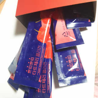 서울약사신협_쁘띠쁘띠타트체리콜라겐_20g x 14포 — 4점을 준 리뷰어가 2020년 11월 올린 사용 사진