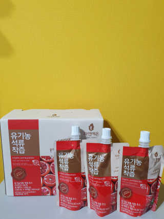 자연에온 유기농 석류 착즙 100mL 10개입 2BOX — 4점을 준 리뷰어가 2020년 11월 올린 사용 사진