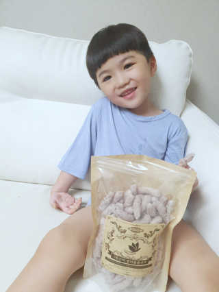 산들녘 둥근마 현미 찹쌀 과자와 둥근마 현미 찹쌀 10초 죽 — 5점을 준 리뷰어가 2020년 7월 올린 사용 사진