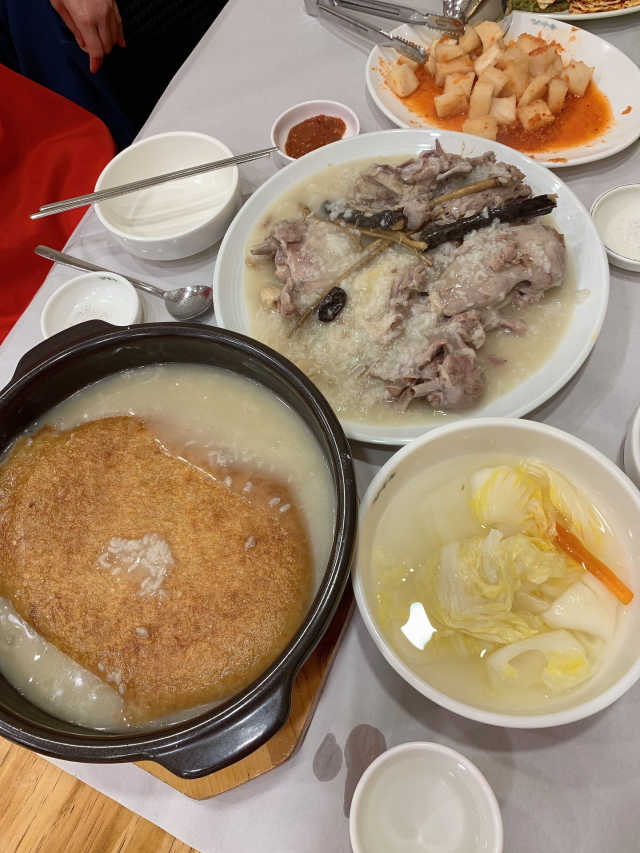 [장수촌의왕청계점] 누룽지 오리백숙 2인 리뷰 사진