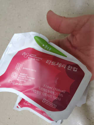 [착한습관] 신선한 타트체리 33알 가득, 타트체리 한컵 — 2점을 준 리뷰어가 2020년 12월 올린 사용 사진