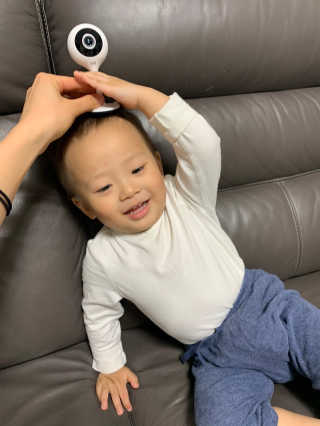 헤이홈 스마트 홈카메라 + 헤이베어 캐릭터커버 — 5점을 준 리뷰어가 2020년 5월 올린 사용 사진