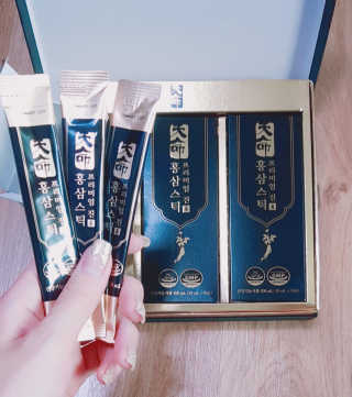 헬스업_천명진프리미엄홍삼스틱_10ml x 30포 — 5점을 준 리뷰어가 2020년 7월 올린 사용 사진