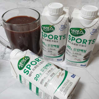 셀렉스스포츠 셀렉스 스포츠 드링크 초콜릿 _ 330ml x 12팩 — 5점을 준 리뷰어가 2020년 11월 올린 사용 사진