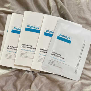 바이오믹 BIOMEEK SENSIMETIC SOOTHING MASK.S — 5점을 준 리뷰어가 2020년 7월 올린 사용 사진