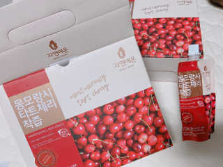 자연에온 몽모랑시 타트체리 착즙 100mL 10개입 2BOX — 5점을 준 리뷰어가 2020년 10월 올린 사용 사진
